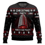 Hooktab 1988 Christmas Party Nakatomi Plaza Die Hard Ugly Christmas Sweater