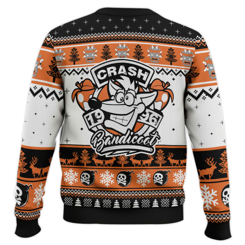 Hooktab 1996 Crash Bandicoot Ugly Christmas Sweater Hooktab 1996 Crash Bandicoot Ugly Christmas Sweater