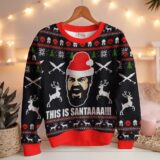 Hooktab 300 Sparta "This Is Santaaa" Ugly Christmas Sweater