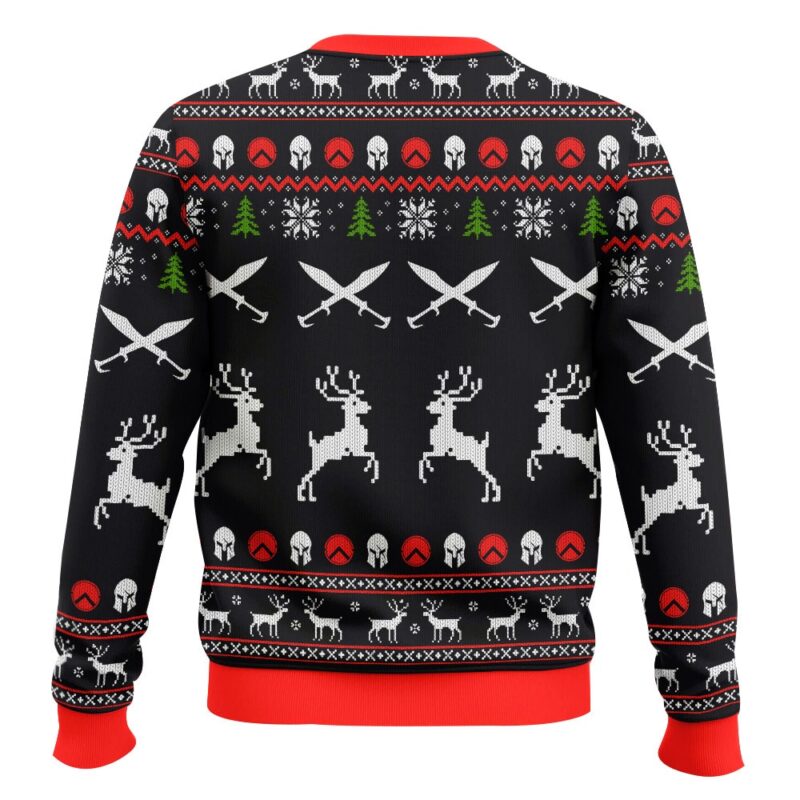 Hooktab 300 Sparta "This Is Santaaa" Ugly Christmas Sweater Hooktab 300 Sparta "This Is Santaaa" Ugly Christmas Sweater