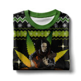 Hooktab 420 Bob Marley Every Liltle Thing Is Gonna Be Alright Ugly Christmas Sweater