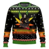 Hooktab 420 Bob Marley Every Liltle Thing Is Gonna Be Alright Ugly Christmas Sweater