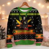 Hooktab 420 Bob Marley Every Liltle Thing Is Gonna Be Alright Ugly Christmas Sweater