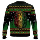 Hooktab 420 Bob Marley “Hate Never Sleeps So Neither Can Love” Ugly Christmas Sweater
