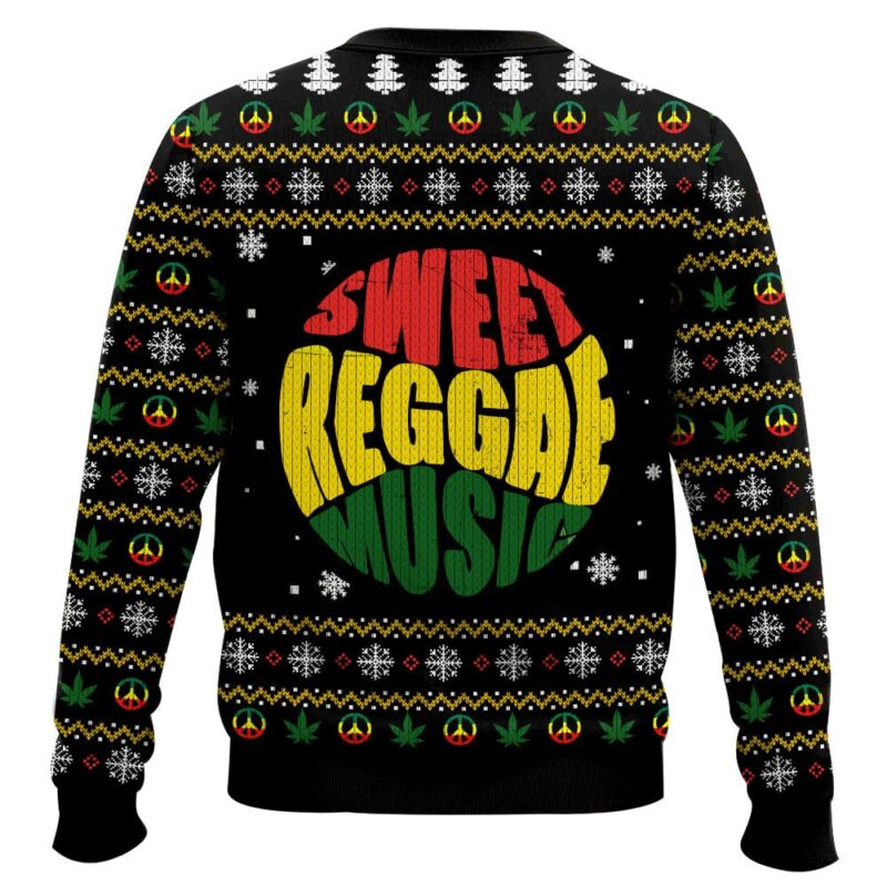 Hooktab 420 Bob Marley "Love The Life You Live, Live The Live You Love" Ugly Christmas Sweater Hooktab 420 Bob Marley "Love The Life You Live, Live The Live You Love" Ugly Christmas Sweater
