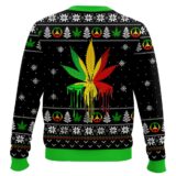 Hooktab 420 Bob Marley Marijuana Jesus Ugly Christmas Sweater