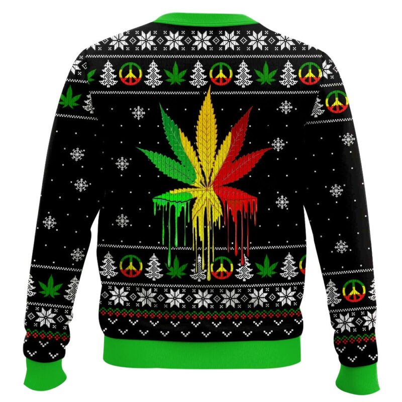 Hooktab 420 Bob Marley Marijuana Jesus Ugly Christmas Sweater Hooktab 420 Bob Marley Marijuana Jesus Ugly Christmas Sweater