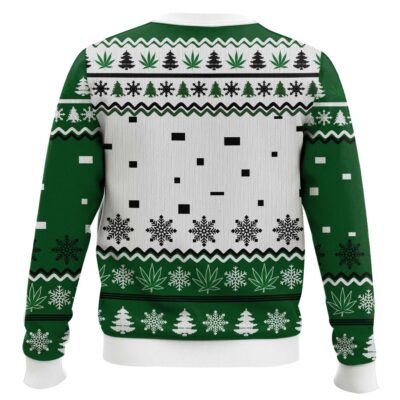 Hooktab 420 Grinch Welcome To The Clouds Ugly Christmas Sweater