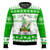 Hooktab 420 I Like Big Buds And I Cannot Lie Ugly Christmas Sweater