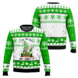 Hooktab 420 I Like Big Buds And I Cannot Lie Ugly Christmas Sweater