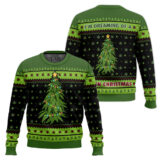 Hooktab 420 I'm Dreaming Of A Green Christmas Ugly Christmas Sweater