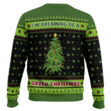 Hooktab 420 I'm Dreaming Of A Green Christmas Ugly Christmas Sweater