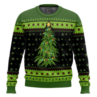 Hooktab 420 I'm Dreaming Of A Green Christmas Ugly Christmas Sweater