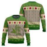 Hooktab 420 In A World Full Of Roses Be A Weed Ugly Christmas Sweater