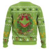 Hooktab 420 It's Not Easy Being Green Frog Ugly Christmas Sweater