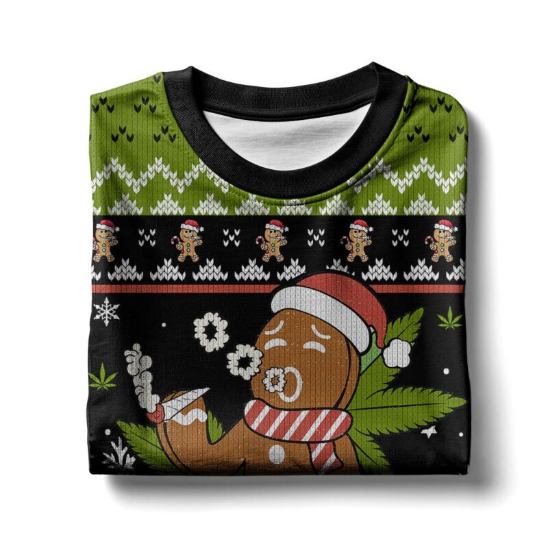 Hooktab 420 Let's Get Baked 420 Marijuana Ugly Christmas Sweater Hooktab 420 Let's Get Baked 420 Marijuana Ugly Christmas Sweater