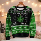 Hooktab 420 Let’s it Grow Ugly Christmas Sweater
