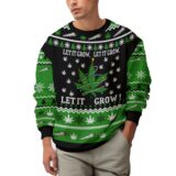 Hooktab 420 Let’s it Grow Ugly Christmas Sweater