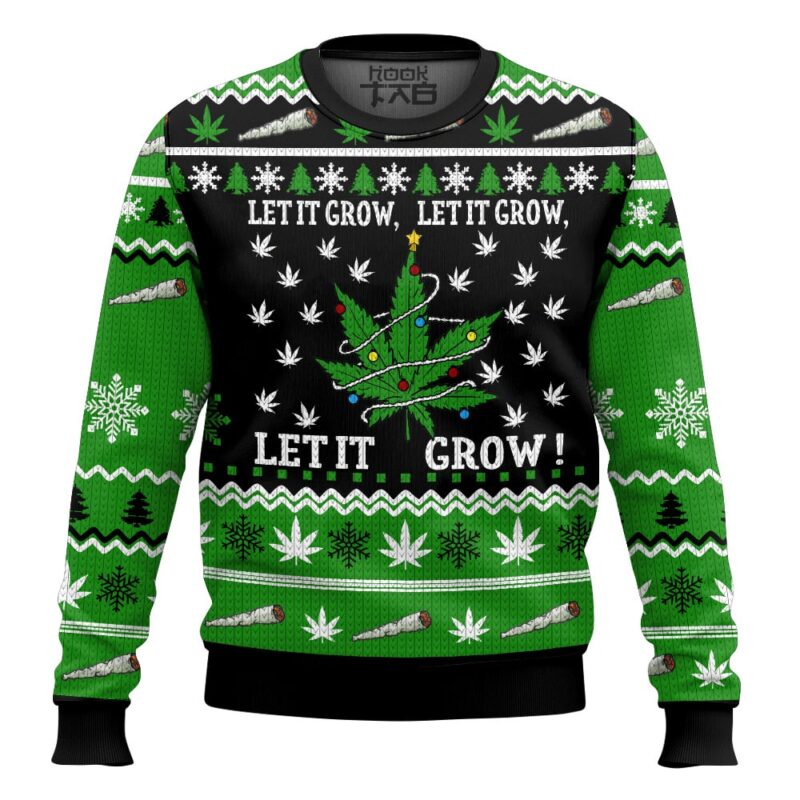 Hooktab 420 Let’s it Grow Ugly Christmas Sweater