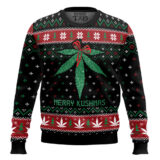 Hooktab 420 Merry Kushmas Ugly Christmas Sweater