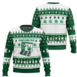 Hooktab 420 Plants Over Pills Ugly Christmas Sweater