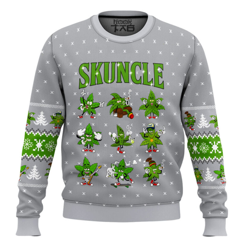 Hooktab 420 Skuncle Ugly Christmas Sweater
