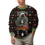 Hooktab 420 Snoop Dogg "This Holiday Season, We’re Getting Lit In More Ways Than One" Ugly Christmas Sweater