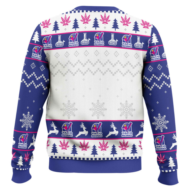 Hooktab 420 Taco Bong Ugly Christmas Sweater Hooktab 420 Taco Bong Ugly Christmas Sweater