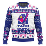 Hooktab 420 Taco Bong Ugly Christmas Sweater