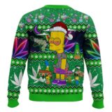 Hooktab 420 The Stoned Simpson Ugly Christmas Sweater