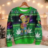 Hooktab 420 The Stoned Simpson Ugly Christmas Sweater