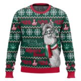 Hooktab 420 Wanna Smoke Alpaca Bowl Ugly Christmas Sweater