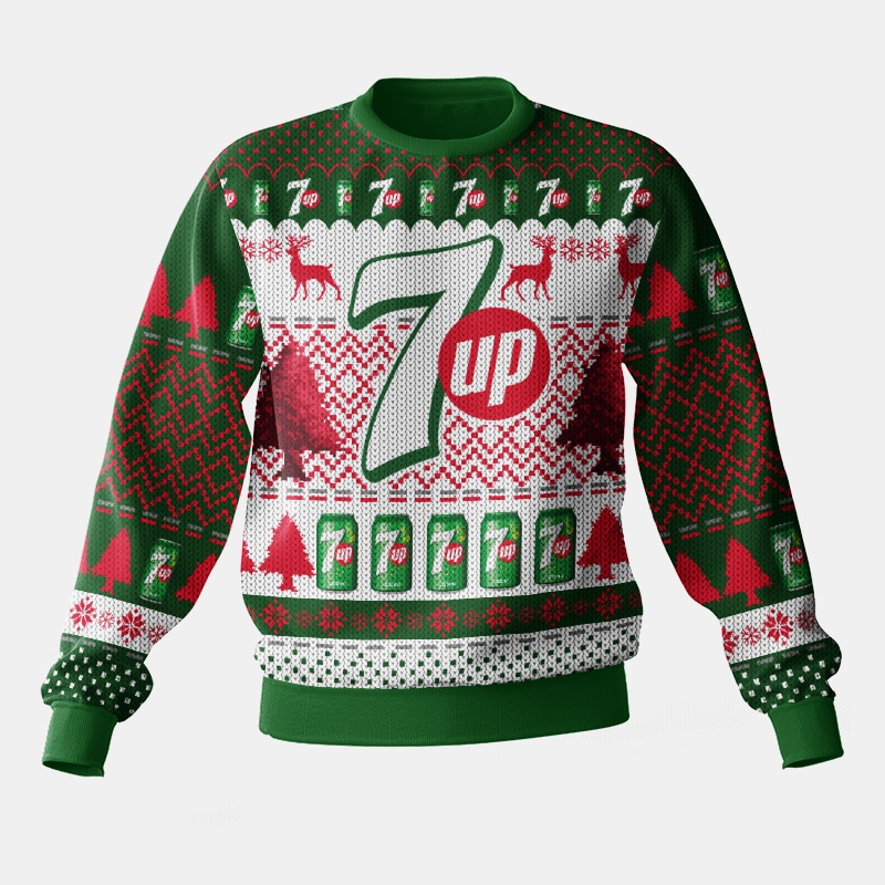 Hooktab 7 Up Ugly Christmas Sweater Hooktab 7 Up Ugly Christmas Sweater
