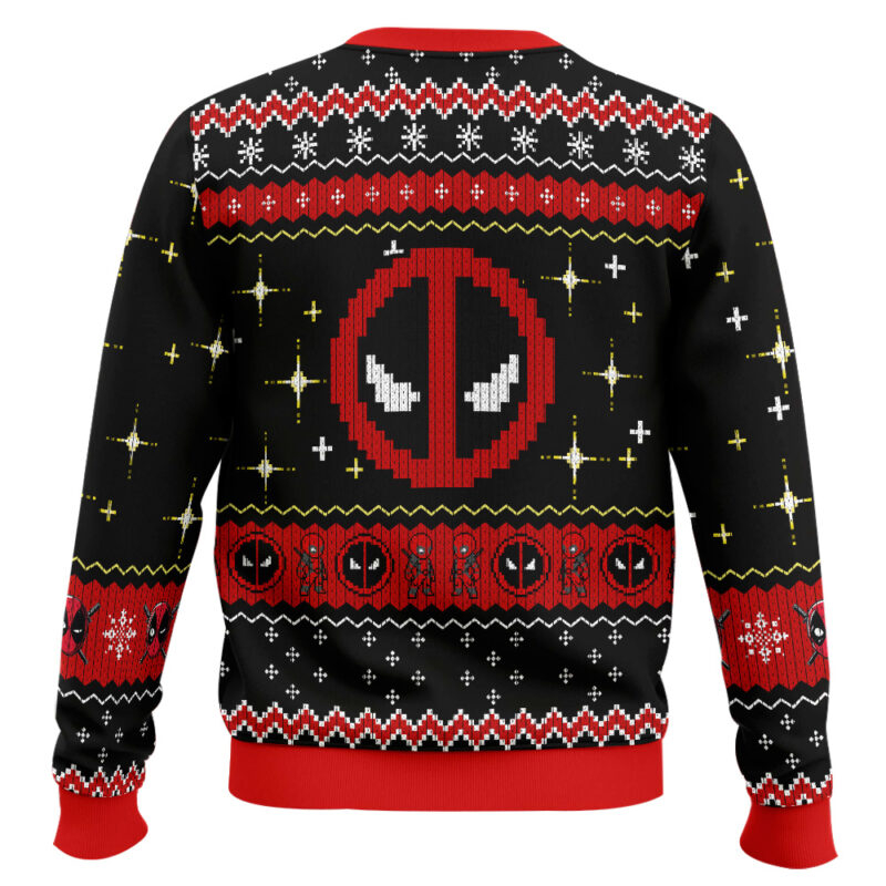 Hooktab 8bit Deadpool Ugly Christmas Sweater Hooktab 8bit Deadpool Ugly Christmas Sweater