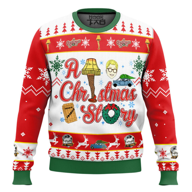 Hooktab A Christmas Story Ugly Christmas Sweater