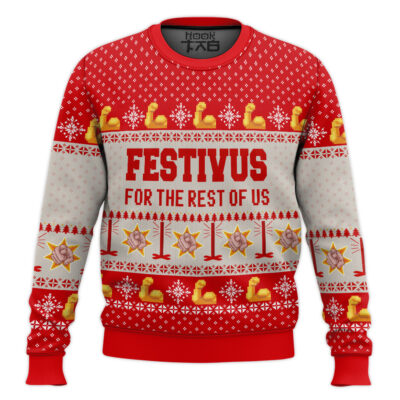 Hooktab A Festivus For The Rest Of Us Seinfeld Ugly Christmas Sweater