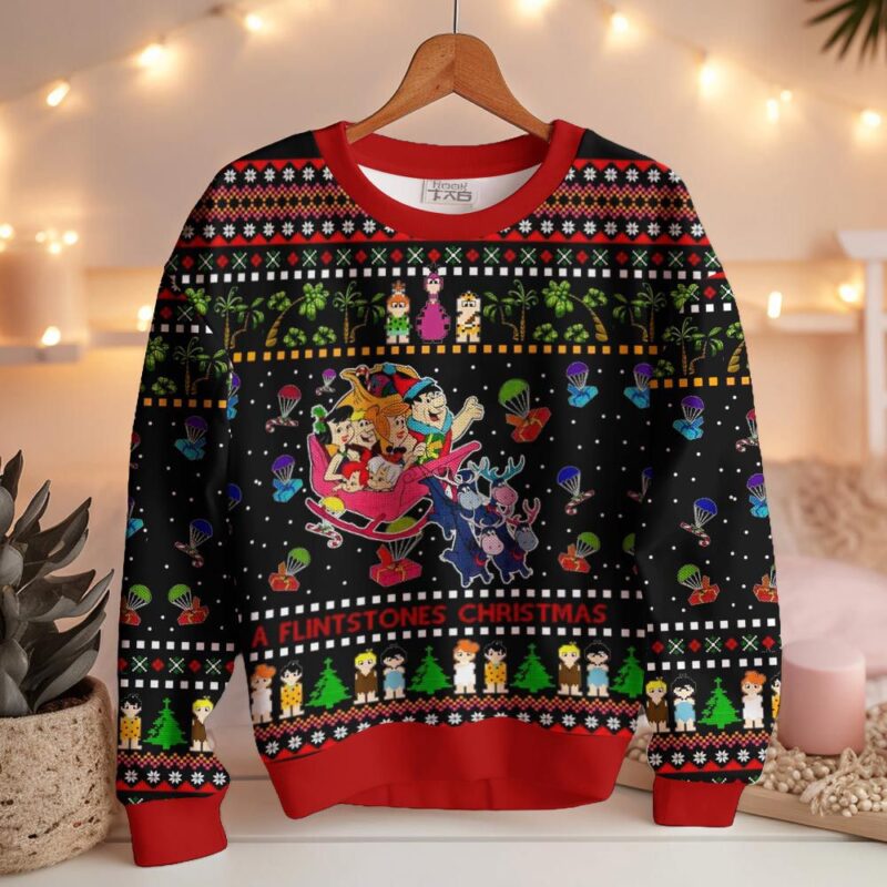 Hooktab A Flintstones Christmas The Flintstones Ugly Christmas Sweater Hooktab A Flintstones Christmas The Flintstones Ugly Christmas Sweater