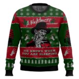 Hooktab A Nightmare On Elm's Street Ugly Christmas Sweater