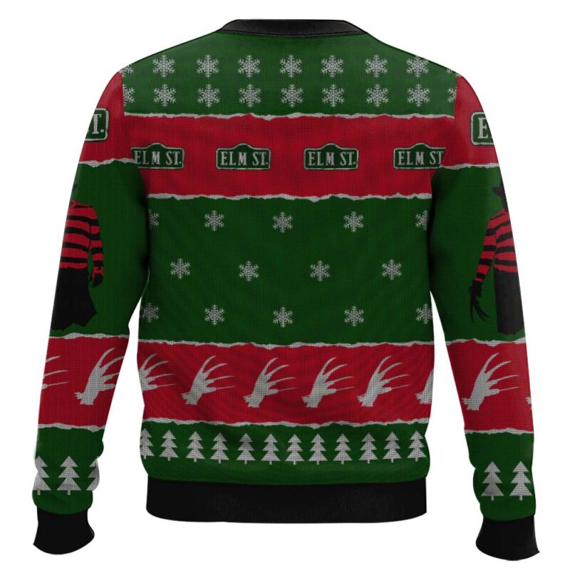 Hooktab A Nightmare On Elm's Street Ugly Christmas Sweater Hooktab A Nightmare On Elm's Street Ugly Christmas Sweater