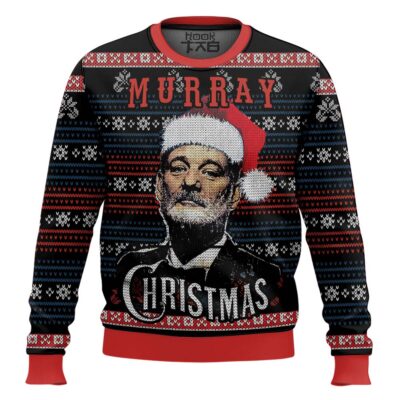Hooktab A Very Murray Christmas Bill Murray Ugly Christmas Sweater
