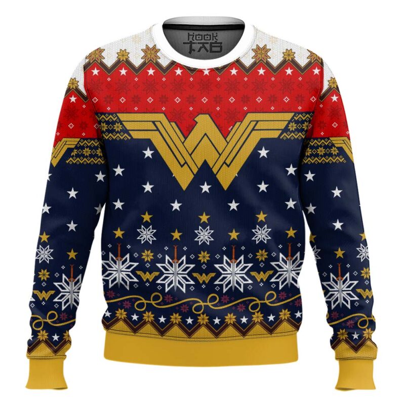 Hooktab A Wonder-ful Christmas Time Ugly Christmas Sweater