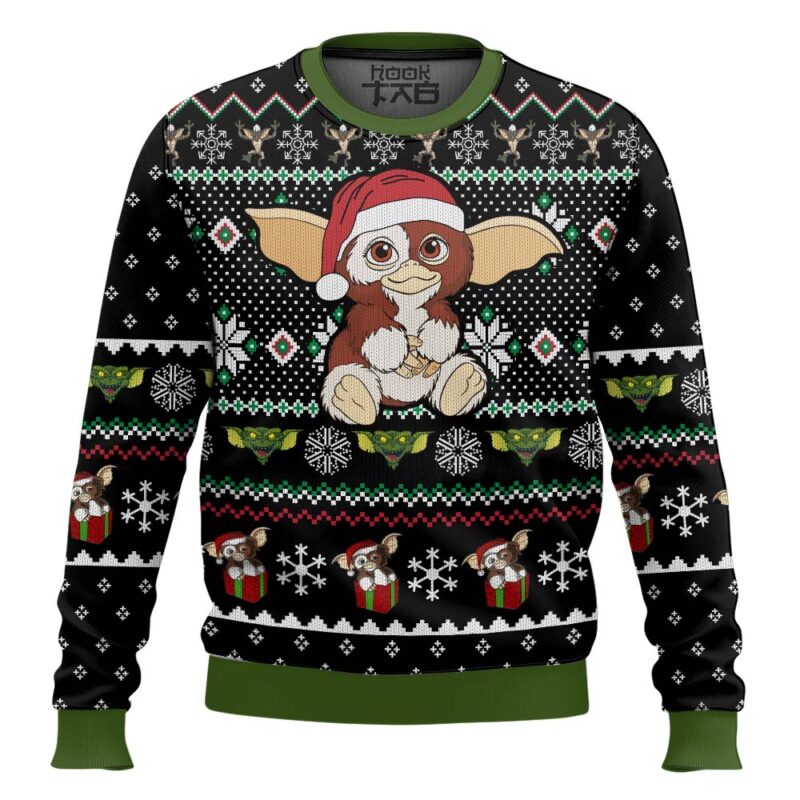 Hooktab A Xmas Present Gremlins Ugly Christmas Sweater