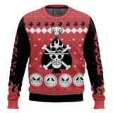 Hooktab Ace Fire Fist Pirates One Piece Ugly Christmas Sweater