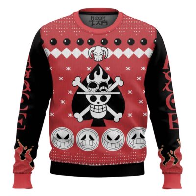 Hooktab Ace Fire Fist Pirates One Piece Ugly Christmas Sweater