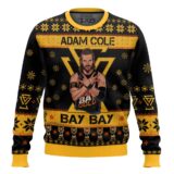 Hooktab Adam Cole Bay Bay WWE Ugly Christmas Sweater