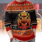 Hooktab Adam Copeland Edge WWE Ugly Christmas Sweater