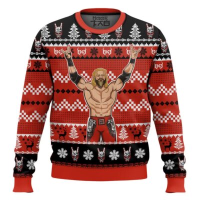 Hooktab Adam Copeland WWE Ugly Christmas Sweater