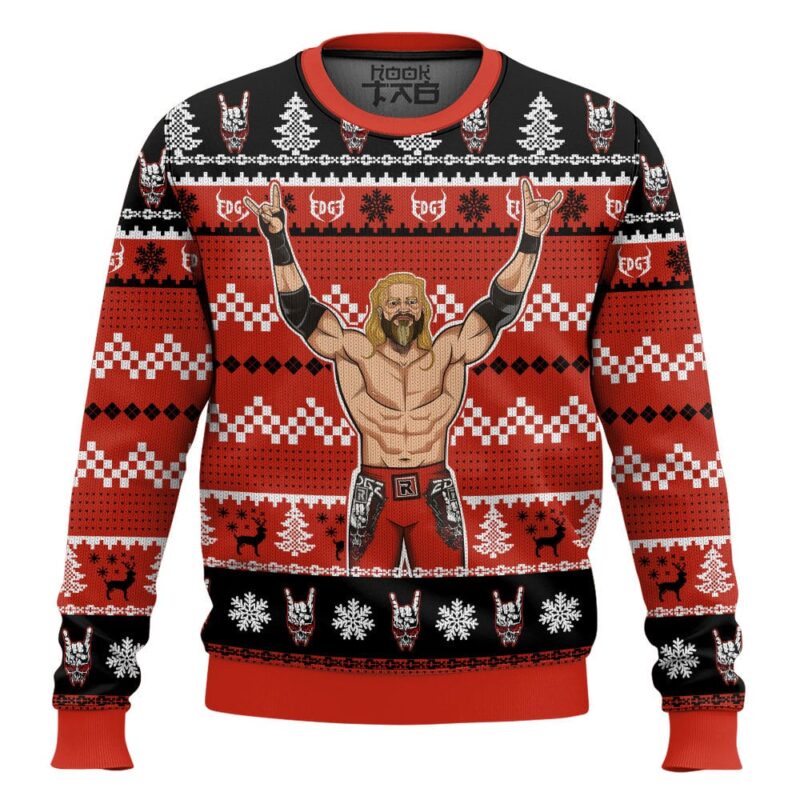 Hooktab Adam Copeland WWE Ugly Christmas Sweater