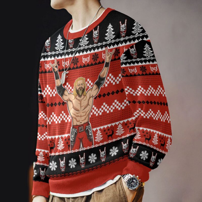Hooktab Adam Copeland WWE Ugly Christmas Sweater Hooktab Adam Copeland WWE Ugly Christmas Sweater