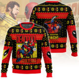 Hooktab Adamantium B!#ch! Deadpool & Wolverine Ugly Christmas Sweater
